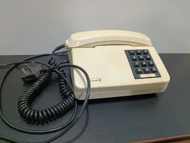 Telefone de tecla antigo Ericsson Ano de 1991