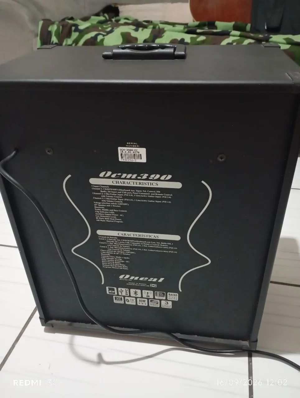 Caixa amplificada multiuso 80w Oneal  - Foto 4