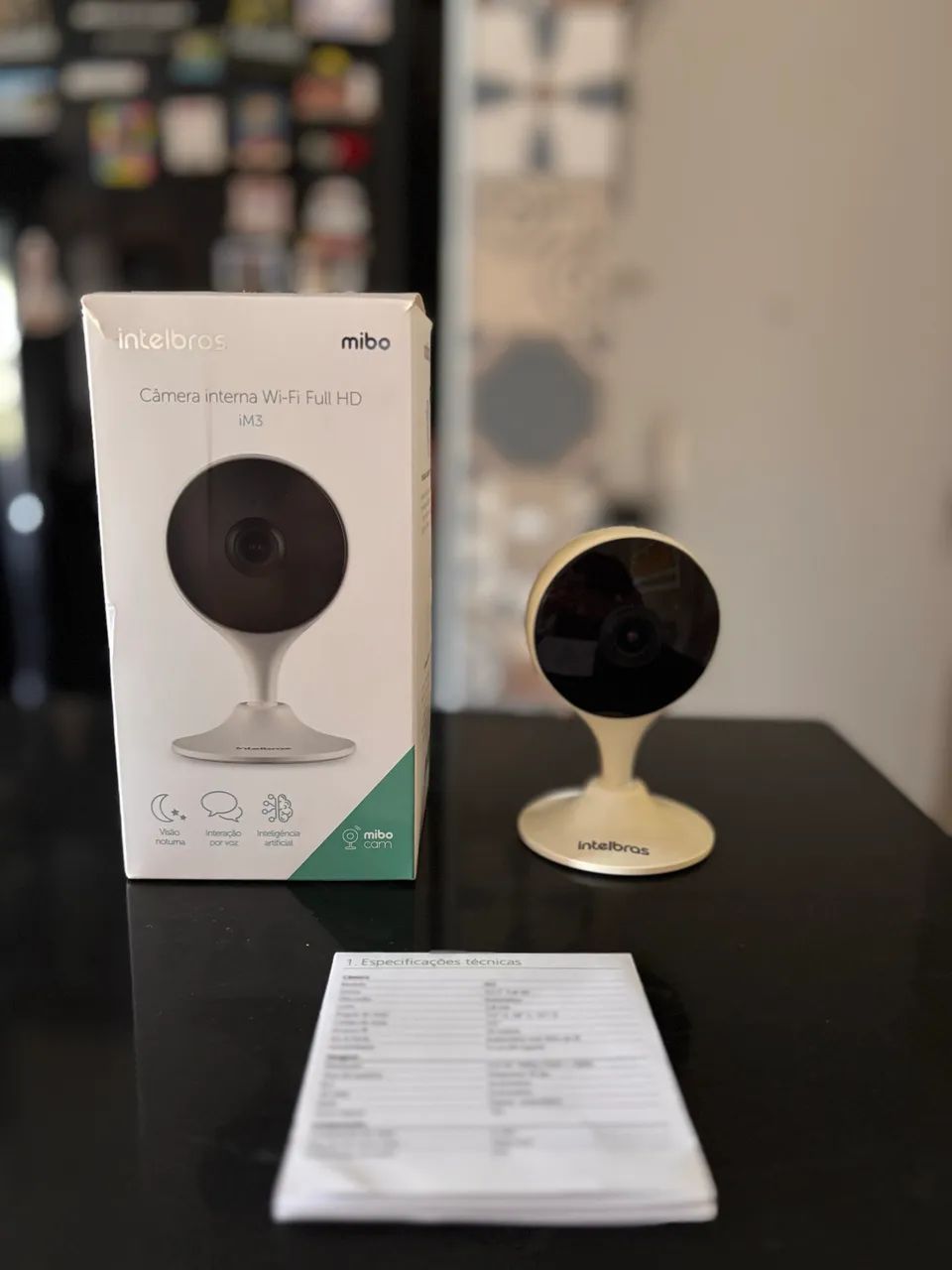 Câmera  interna wifi full hd iM3 intelbras - Foto 3