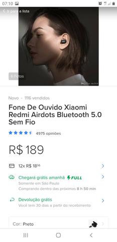 Fone bluetooth xiaomi 5.0 original - Foto 6