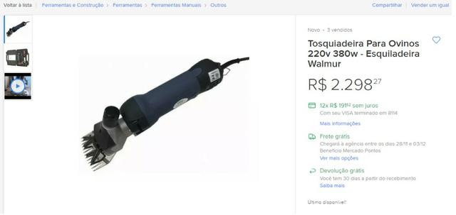 Tosquiadeira Profissional Maxisherar F7 R$ 1.000,00 - Foto 5