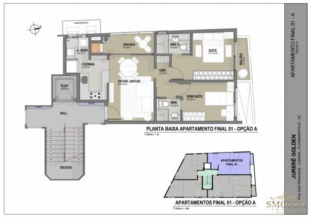 Apartamento à venda com 2 dormitórios em Jurerê, Florianópolis cod:9402 - Foto 4