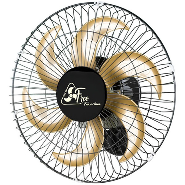 Ventilador Parede Venti Delta 40CM Bivolt 150 Watts 6 Pás Preto