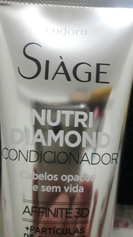 Shampoo e condicionador com partículas de diamante e óleo de abissínia Eudora - Foto 2