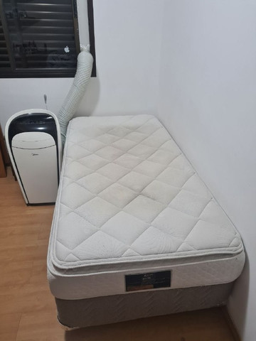 Cama Box com Colchão King Koil Viúva - 110cm X 198cm x 17cm