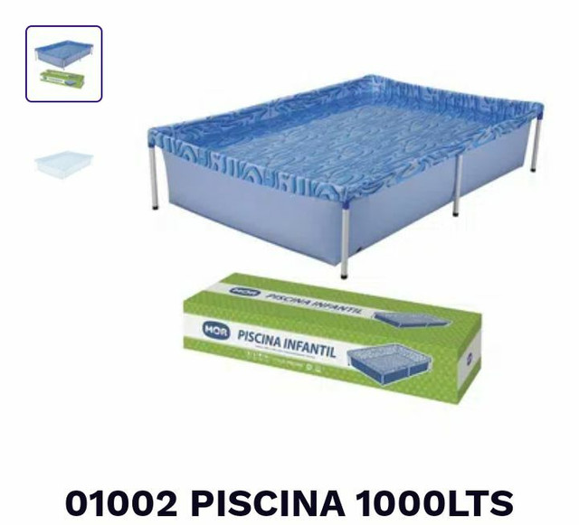 Piscina nova na caixa