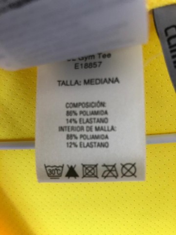 Camiseta de ginástica Adidas amarela - nova  - Foto 4