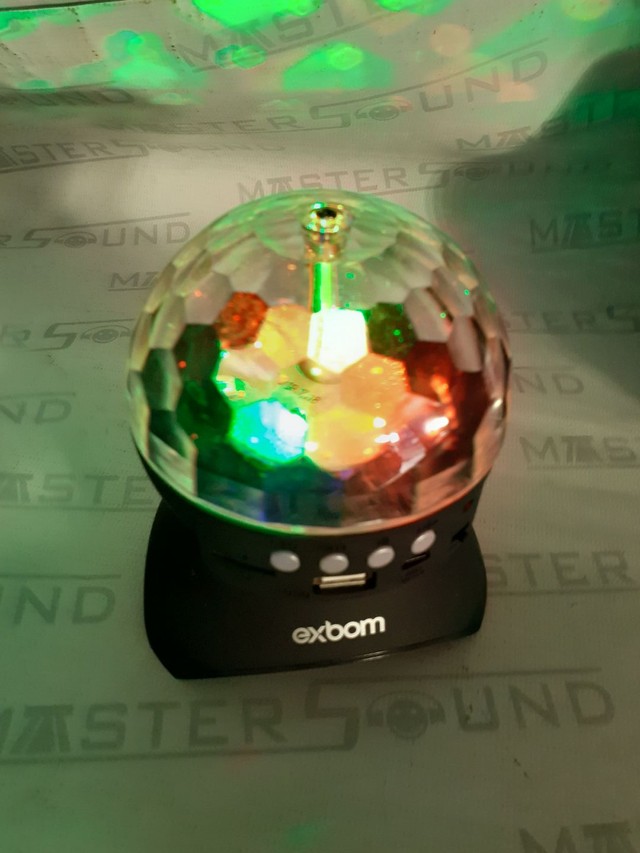 Speaker, com Led colorido, usb,sd,FM,bluetooth, Nova.  - Foto 5