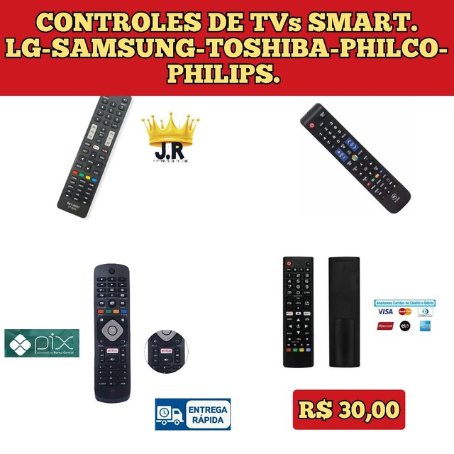 CONTROLES TVs SMART