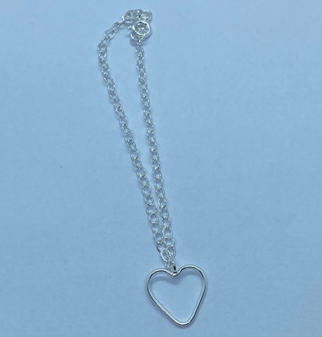 Pulseira Coraç ão Prata 925 - Foto 2