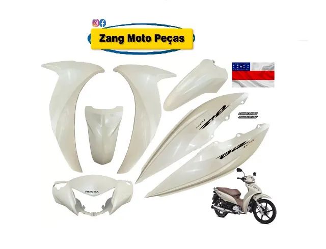 Conjunto de peças de moto