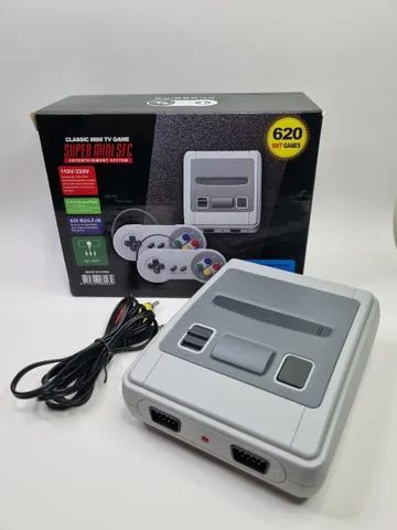 Videogame Super Mini Sfc Com 620 Jogos 8-bit E 2 Controles