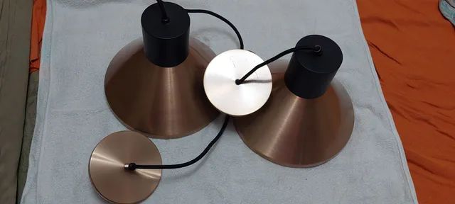 Duas luminárias rosê  250,00 - Foto 4