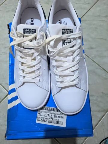 Adidas Stan Smith novo n 41 branco azul Cal ados Cidade