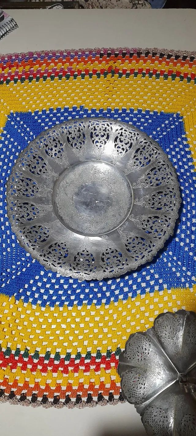 Kit Fruteira e Petisqueira Antiga em Prata - Foto 5