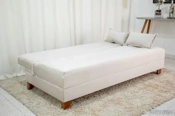 Sofa Cama Arpoador Bege. Entrega Imediata! - Foto 4