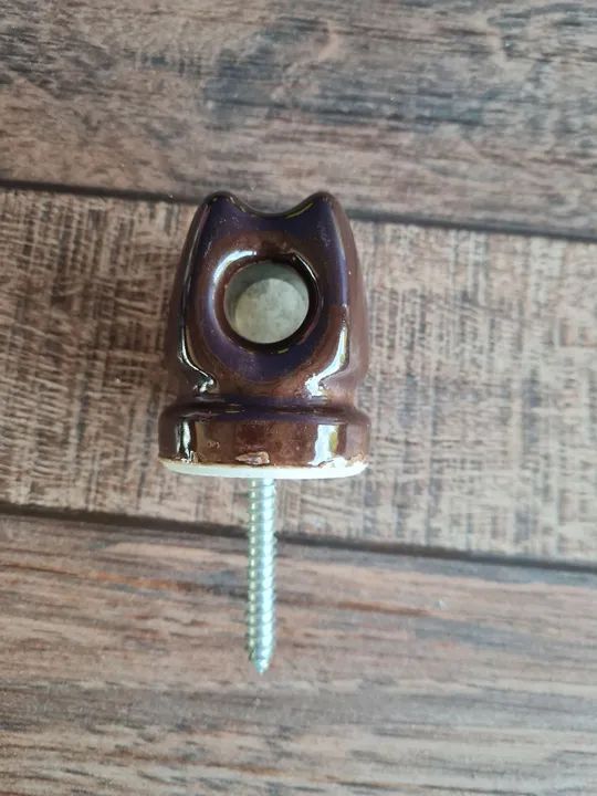 Kit 2 Isolante de Porcelana para Fiação tipo pimentão