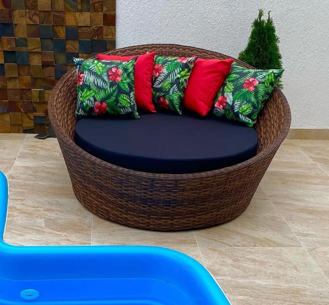 Chaise orbital - Sofá Redondo em fibra  - Foto 3
