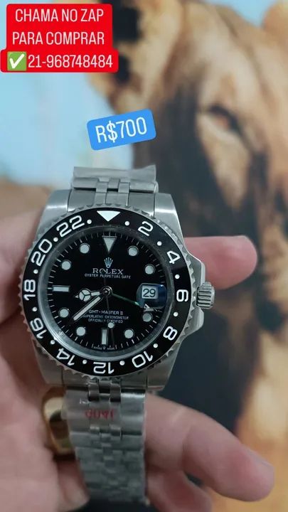 Relógio ROLEX GMT MASTER II JUBILEU AUTOMÁTICO DISPONÍVEL 