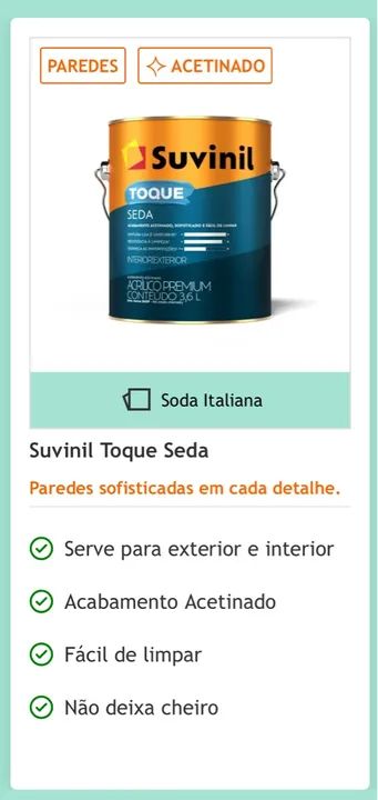 Tinta Acrílica Suvinil Standard 3,6 L - Interior/Exterior - Foto 3