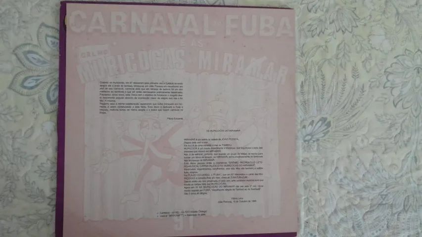 LP CARNAVAL DE FUBA e as Muriçocas do Miramar 91 - FUBA - Foto 2