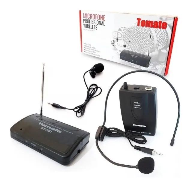 Microfone Sem Fio Digital Profissional Tomate Mt-2201 - Foto 6