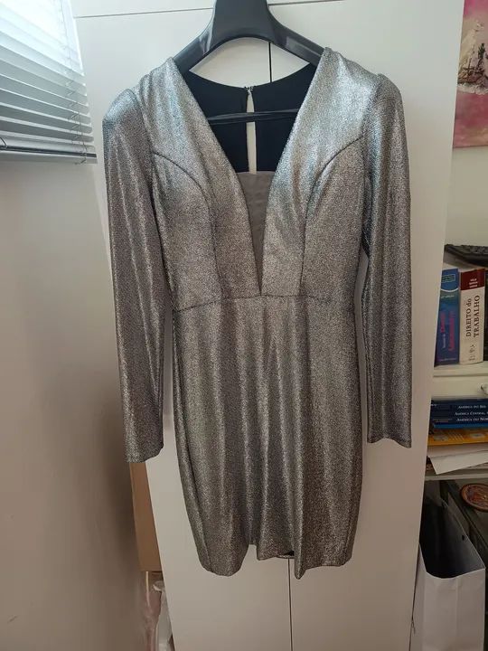 Vestido Unicke  prata - Perfeito para festas! - Foto 3