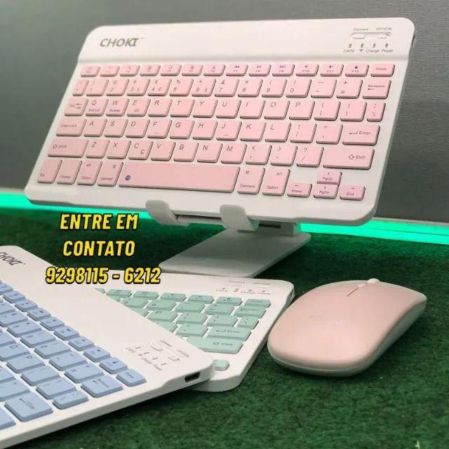 Kit Teclado e Mouse Bluetooth Sem Fio - Entregamos 9h ás 23h