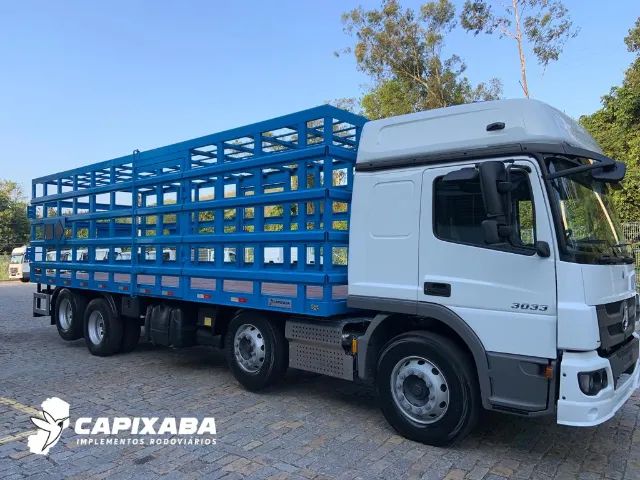 Carroceria bitruck gaiola transporte de gás 704 botijão P13 - Foto 6