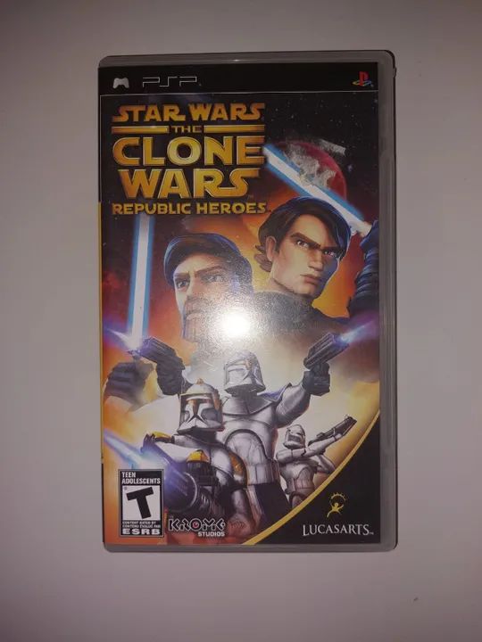 Jogo Star Wars The Clone Wars Republic Heroes Psp