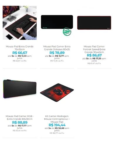Mouse Pads - Para Todos os Estilos de Uso! - Foto 2