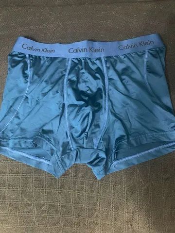 Cueca Calvin Klein original boxer lycra azul tamanho M
