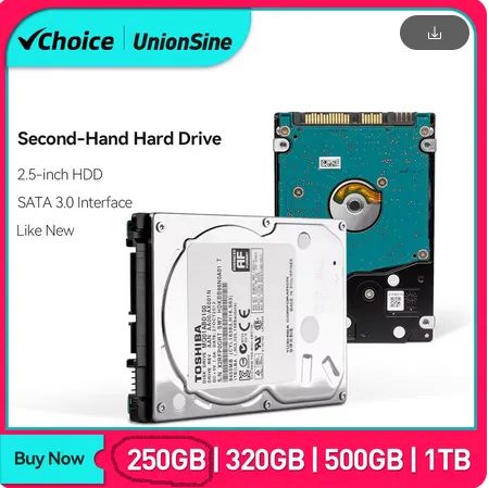 Hdd usado Hitachi 2.5 "Sata3 Hdd portátil Notebook 250GB