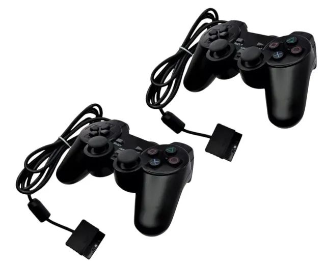 Kit 2 Controles Para Playstation 2 Ps2