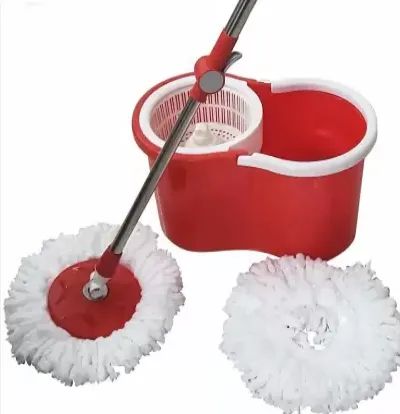 MOP Giratório Esfregão com Balde Capacidade de 12 Litros Limpeza + Refil Extra Rodo z679  - Foto 2