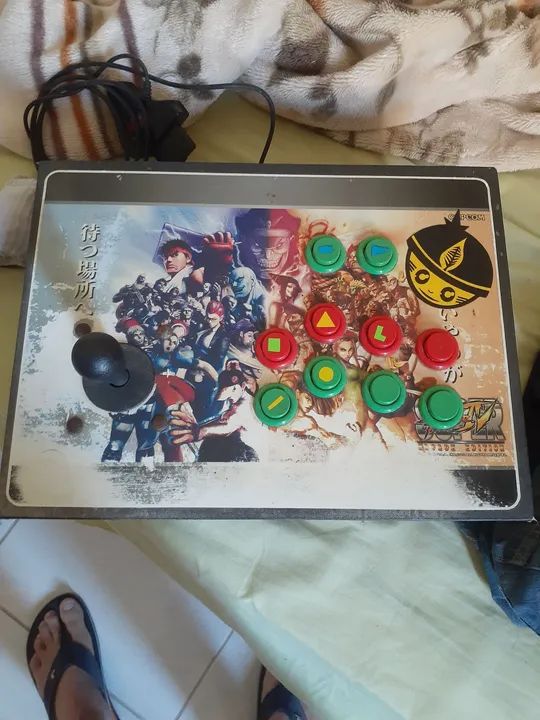 controle arcade para pc e play 1/2 