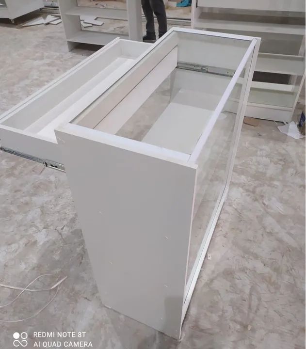 BALCÃO EXPOSITOR VITRINE C/ GAVETA - NOVO - Foto 2