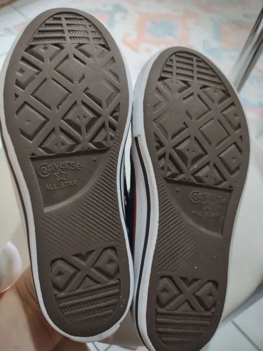Tênis All Star Preto Couro 31 - Foto 4