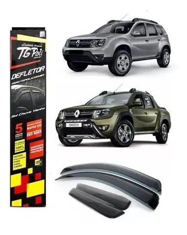 Calha De Chuva Para Renault Duster 11/19 Oroch 15/21 Tg Poli