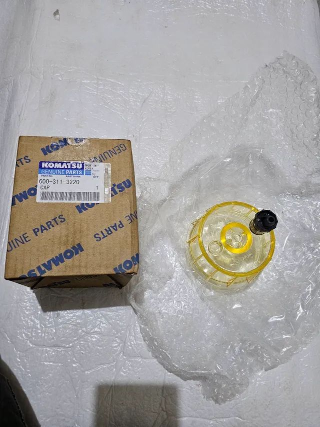 Escavadeira komatsu pc200 pc400 copo pré filtro combustível novo original 6003113220