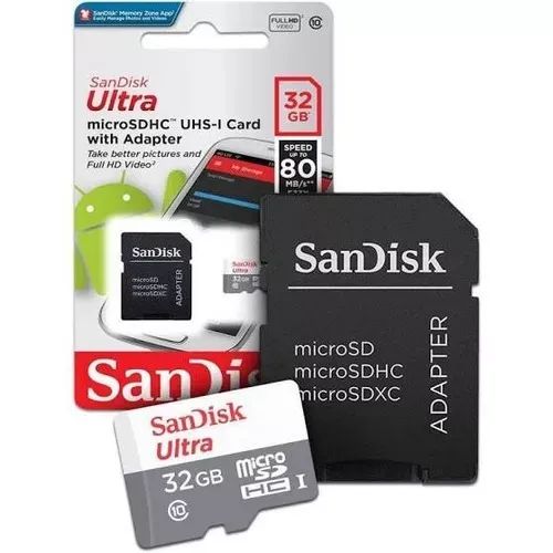 Cartão 32 gb Ultra - Micro Sd Classe 10 Sandisk Loja Coimbra Computadores Entregamos - Foto 2