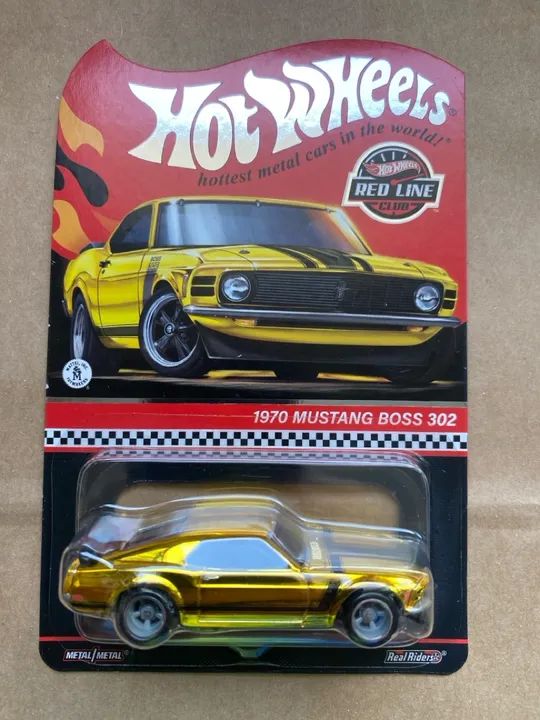 Hot Wheels - 1970 Ford Mustang Boss 302 - Red Line Club Exclusive