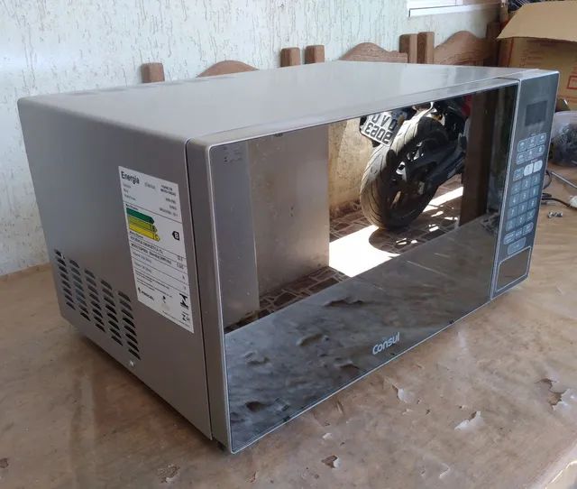 Micro-ondas Consul 30 litros inox espelhado com grill - Foto 4
