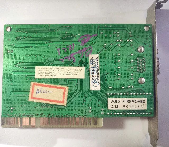  Placa de Video Antiga VGA PCI Trident TGUI9680-1 2MB Raridade - Foto 2