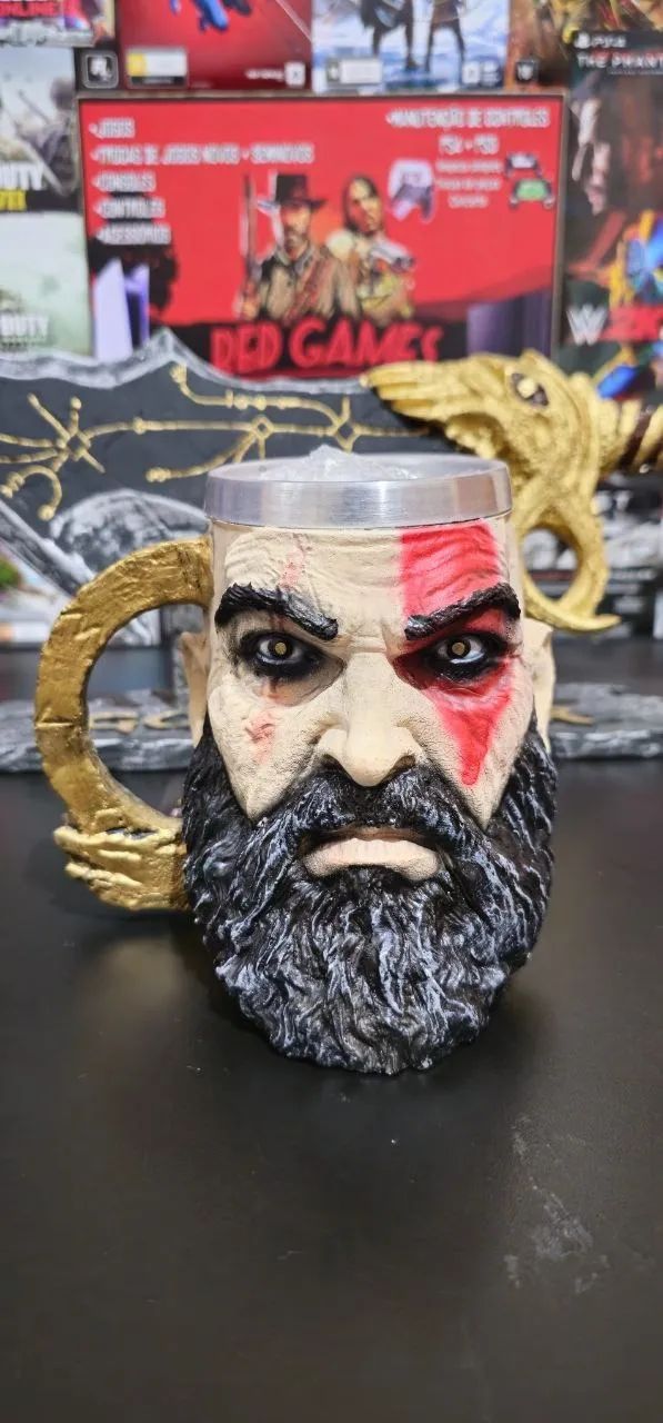 Caneca do God of war kratos - Foto 3