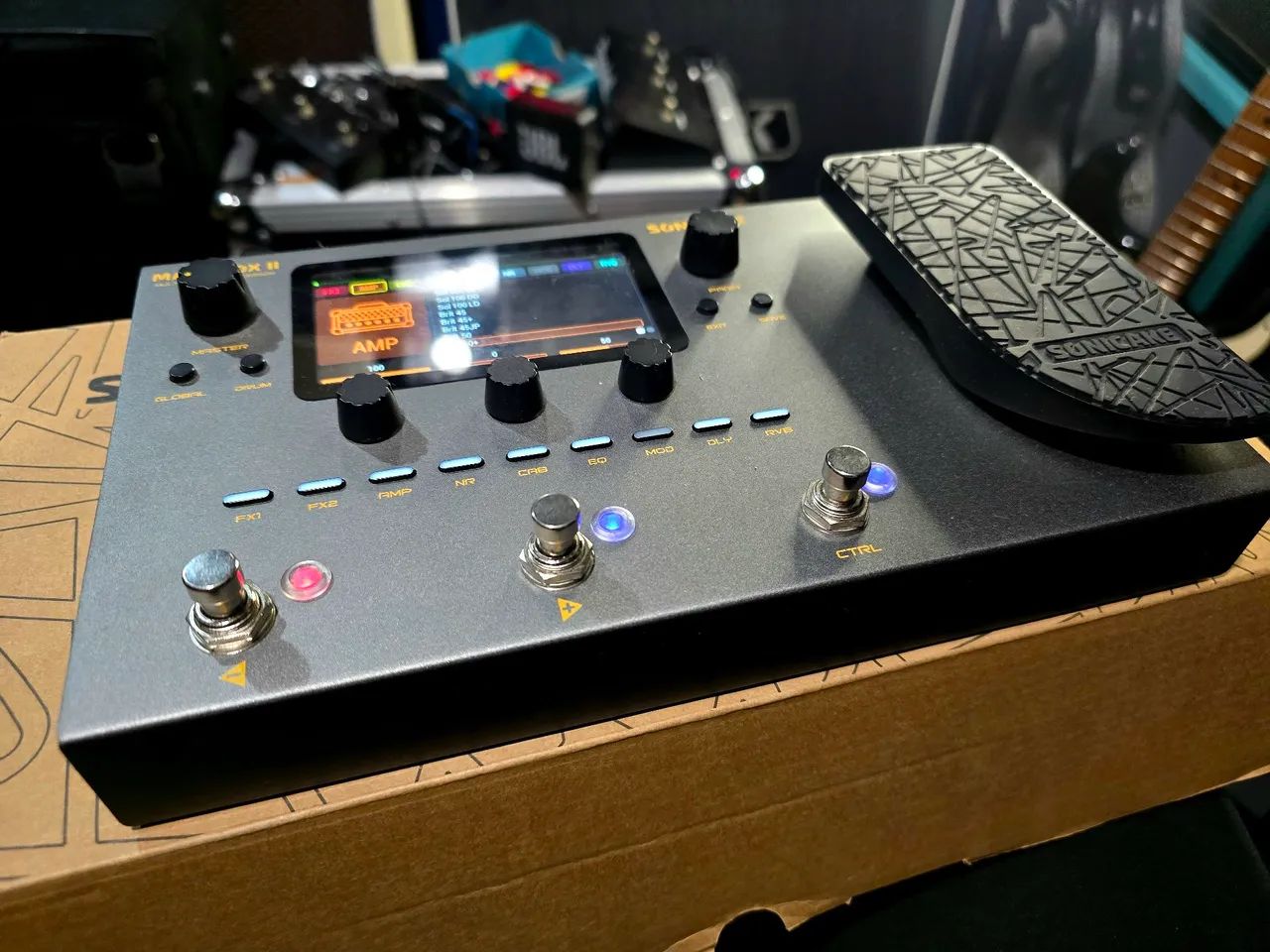 pedaleira sonicake matribox 2 /ñ fender epiphone prs esp ibanez suhr gibson - Foto 3