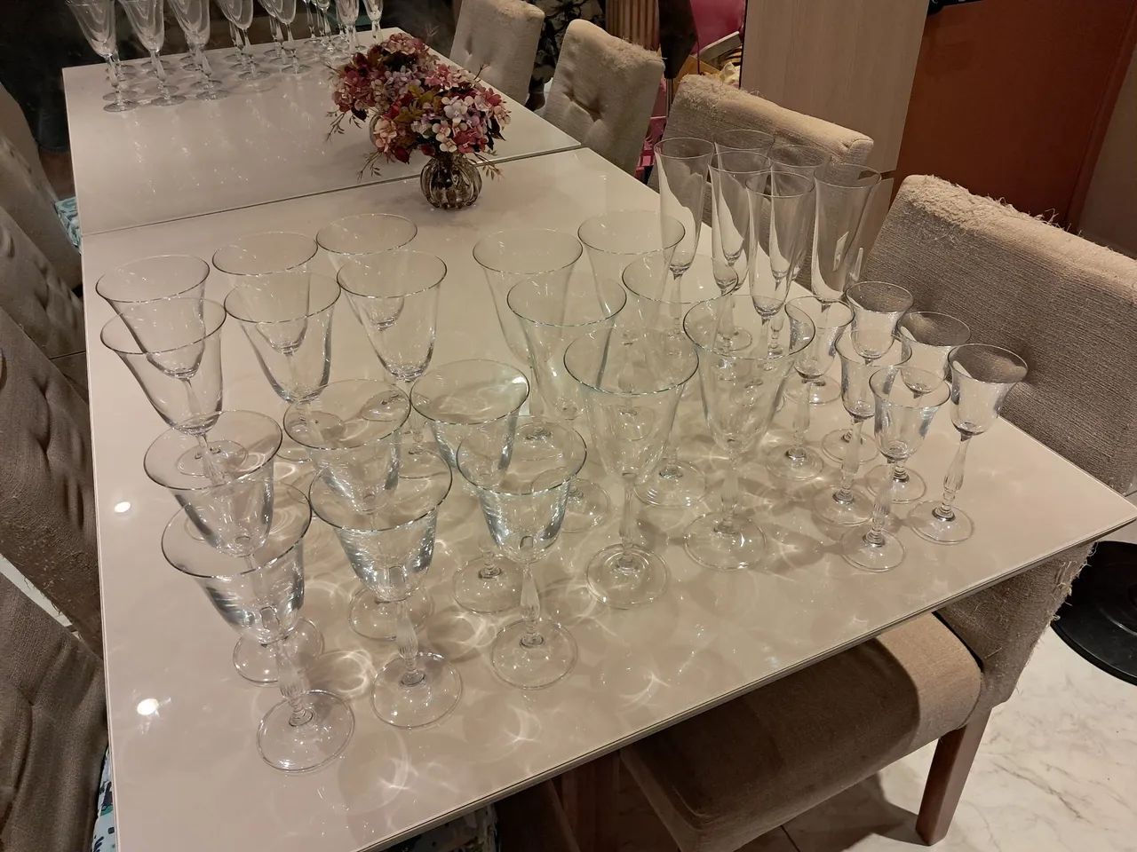 Jogo de taças cristal 30 peças 