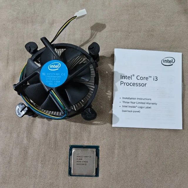 Processador CPU Intel Core i3 6100 completo LGA 1151 6ª geração DDR4 c/ cooler original