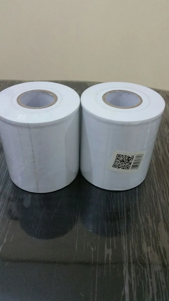 2 Rolos de Fita PVC branca 50 metros x 0,10M