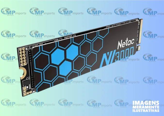 Loja MP Imports: SSD Netac NV3000 250GB M.2 2280 PCIe GEN3X4 NVME  - Foto 3